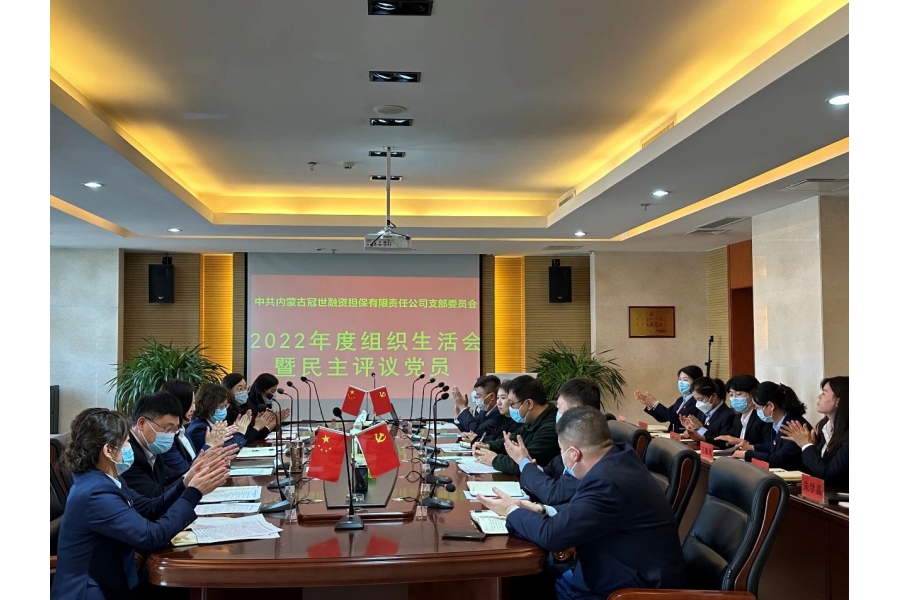 冠世公司黨支部召開2022年度組織生活會暨民主評議黨員會議